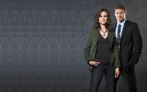 Download David Boreanaz Seeley Booth Emily Deschanel Temperance Brennan TV Show Bones HD Wallpaper