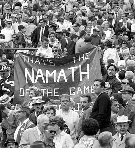 In 1969 Joe Namath Guaranteed a win over the Colts and delivered on his word. | Historical ...