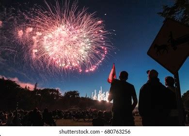 Fireworks Canada Canada Day Stock Photo 680763256 | Shutterstock