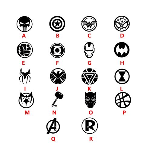 Marvel Villain Symbols