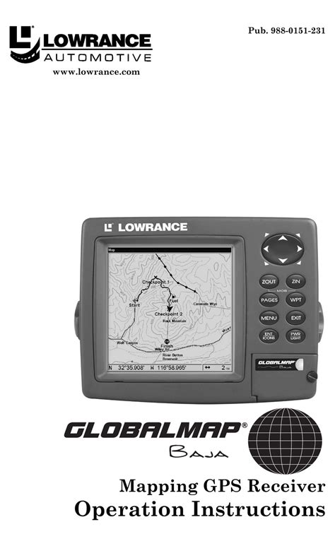 LOWRANCE MAPPING GPS RECEIVER OPERATION INSTRUCTIONS MANUAL Pdf ...