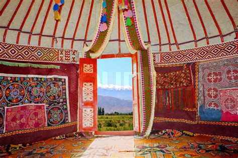 Kazakh nomads dwelling | Stock image | Colourbox