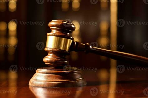 Wooden judge's gavel on a table. 24721565 Stock Photo at Vecteezy