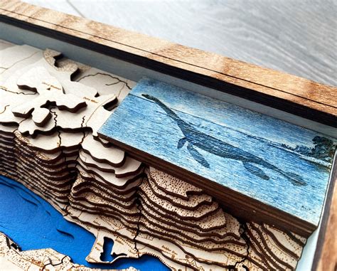 Loch Ness 3D Map / Scotland Lake 100x20 Cm 3D Bathymetry | Etsy