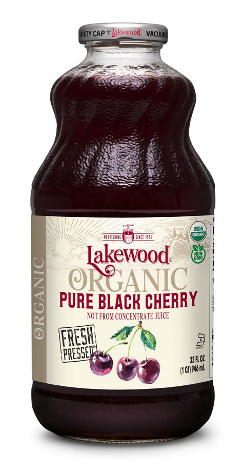 Lakewood Organic PURE Black Cherry Juice, Not from Concentrate