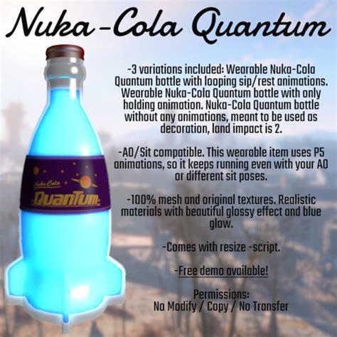 Second Life Marketplace - Nuka-Cola Quantum