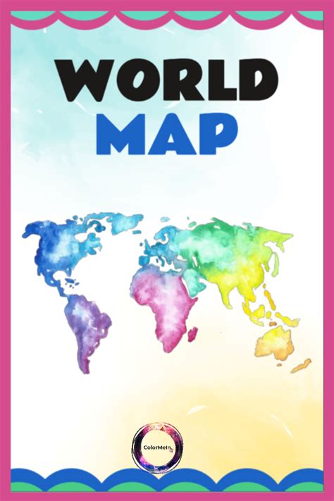 Sqrindle | World Map Coloring Book