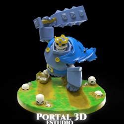 clash royale skeleton king 3d models 【 STLFinder