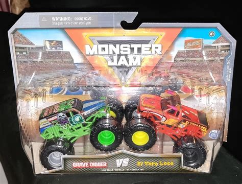 MONSTER JAM 2023 GRAVE DIGGER VS EL TORO LOCO 2 PACK TRUCKS 1:64 SCALE NEW | eBay