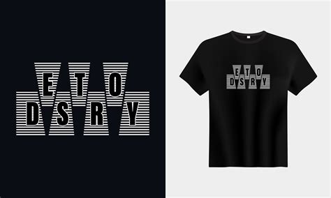 Creative black and white T-shirt Design on Behance