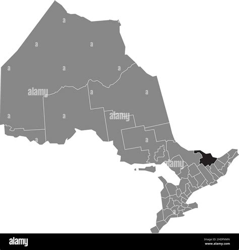 Map of renfrew ontario Black and White Stock Photos & Images - Alamy