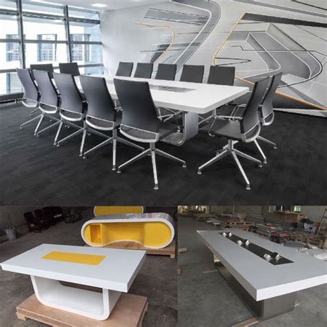 China Modern Contemporary Large Oval Round Custom Office Executive Conference Room Table - China ...