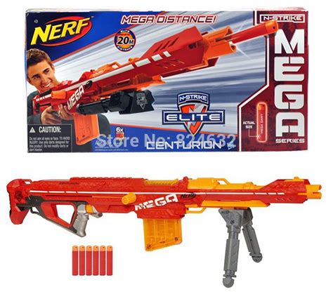 New Nerf Gun Sniper Toy NERF Mega Centurion Longshot Blaster Soft | Christmas Toys 2016 ...