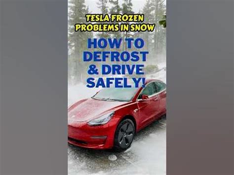 How to Fix Tesla Frozen Problems in Snow - Tips and Tricks - YouTube