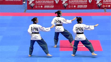 2017 07 28 TAEKWONDO HIGHLIGHTS WOMENS POOMSAE TEAM GOLD MEDAL DEAFLYMPICS2017 - YouTube