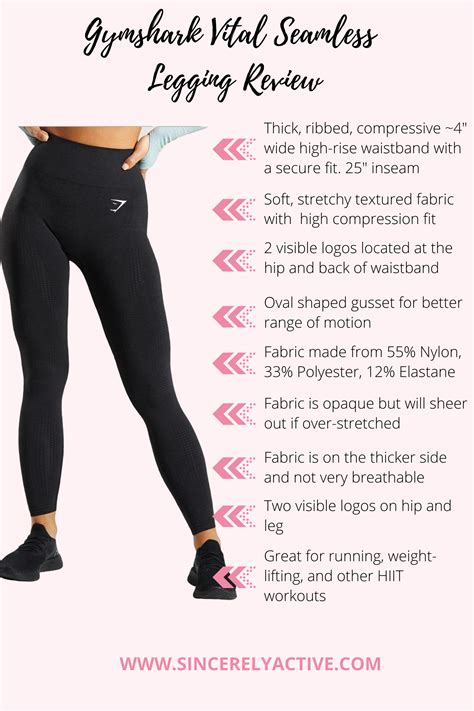 Gymshark Leggings Size Chart