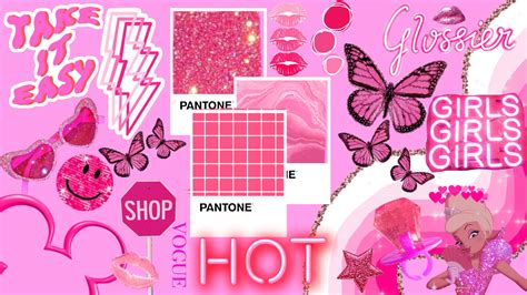 Hot Pink Aesthetic Wallpaper Collage Pink Aesthetic Backgrounds | Images and Photos finder