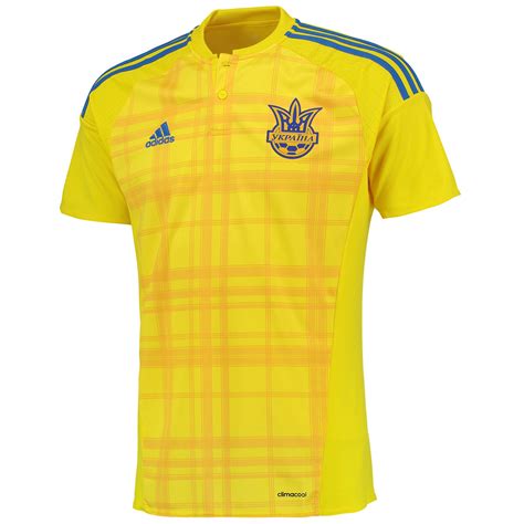 adidas Mens Gents Football Soccer Ukraine National Team Home Shirt Jersey 2016 | eBay