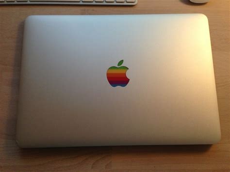 Retro Apple Logo Sticker » Gadget Flow