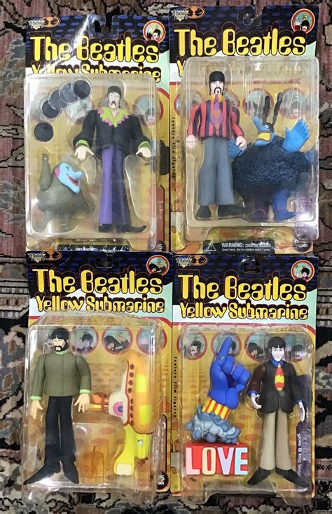 The Beatles Yellow Submarine Action Figures Lot of 4 NIB McFarlane Toys ...