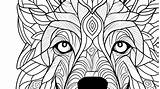 Dog Coloring Page  Art sketch template