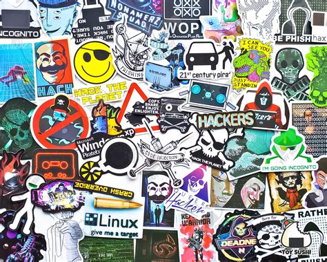 72 Pcs hacker Sticker Pack Programmer Computers Software Engineer Hack Programmer Gift ...