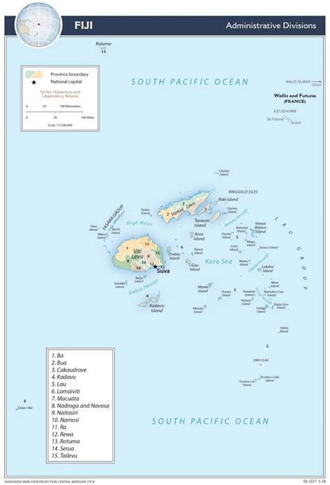 Regional Map of Fiji - country.report