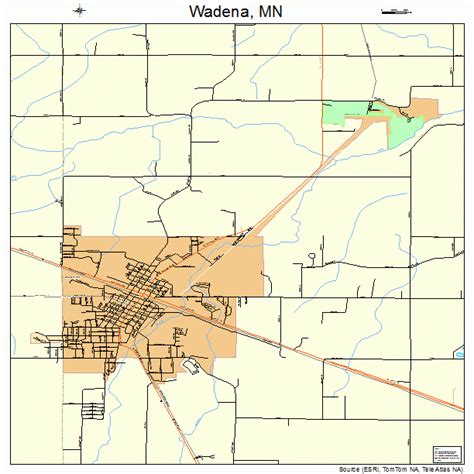 Wadena Minnesota Street Map 2767504