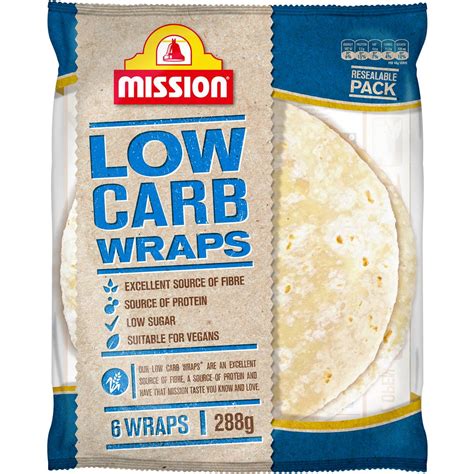 Mission Wraps Low Carb 288g 6 Pack | Woolworths