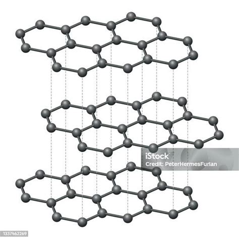 흑연 층 탄소 원자의 3 차원 회로도 그래핀에 대한 스톡 벡터 아트 및 기타 이미지 - 그래핀, 분자, 흑연 - iStock