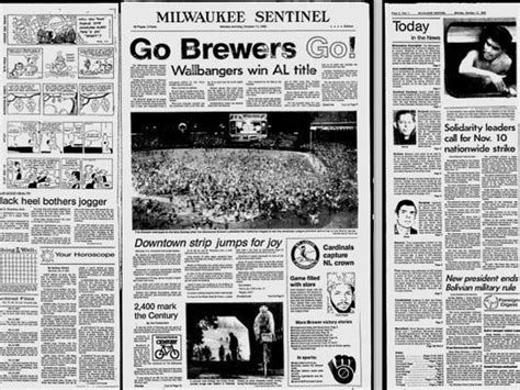 Milwaukee Journal and Sentinel newspaper archives are back on the Web | Milwaukee, Newspaper ...