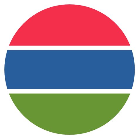 Flag For Gambia Vector SVG Icon - SVG Repo