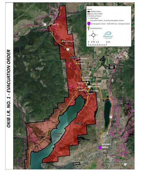 Evacuation order for Okanagan Indian Band IR#1 | Vernon Matters