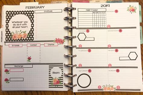 happy planner dashboard layout - Google Search | Happy planner, How to ...