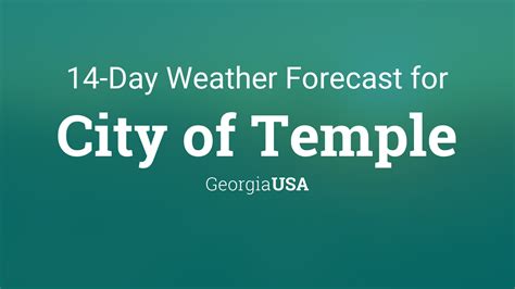 City of Temple, Georgia, USA 14 day weather forecast