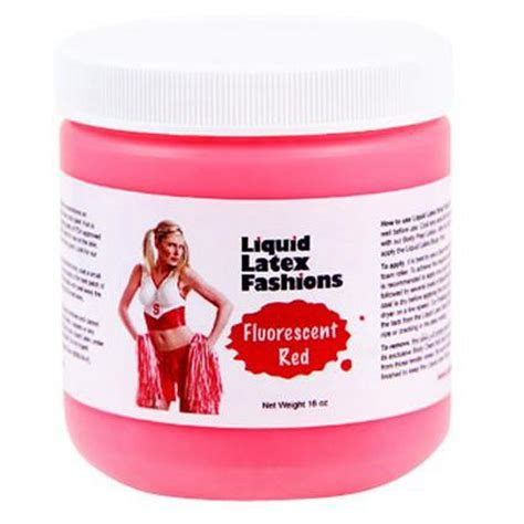 Liquid Latex Fluorescent Red 16Oz Body Paint - Walmart.com - Walmart.com