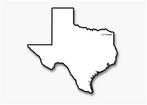 Texas Map Outline Clip Art