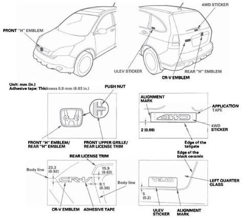 Honda Cr V Body Parts Diagram