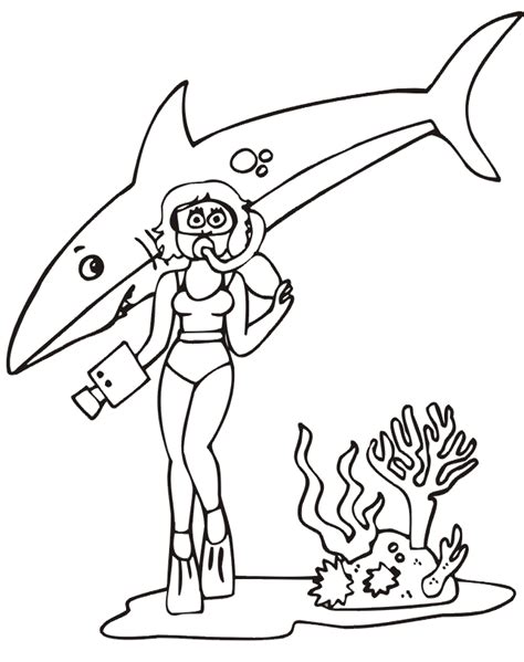 Bull Shark Coloring Pages - Coloring Home