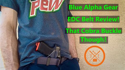 Blue Alpha Gear EDC Belt Review! Perfect For CCW!