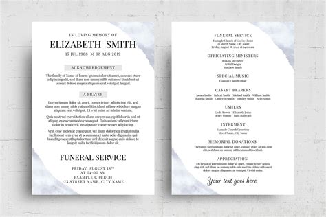 Memorial Service Flyer Template [PSD, AI, Vector] - BrandPacks