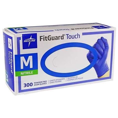 Medline Fitguard Touch Nitrile Gloves Medium - Shop Kits & Supplies at ...