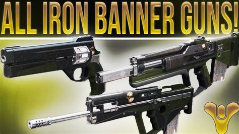 Destiny 2. ALL IRON BANNER WEAPONS! (Perks, Archetypes, And More ...