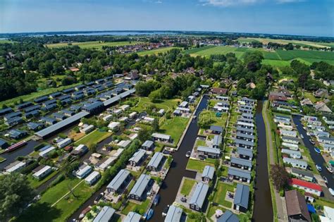 Aerial View of Giethoorn Village in the Netherlands Stock Image - Image ...