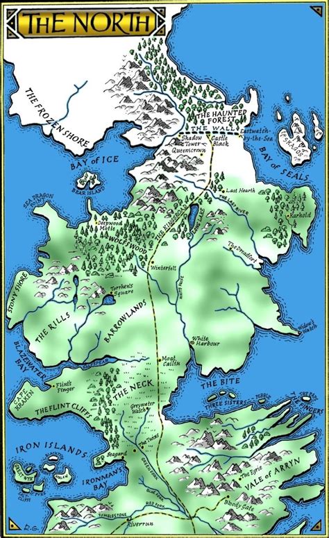 Map of the North - A Song Of Ice and Fire