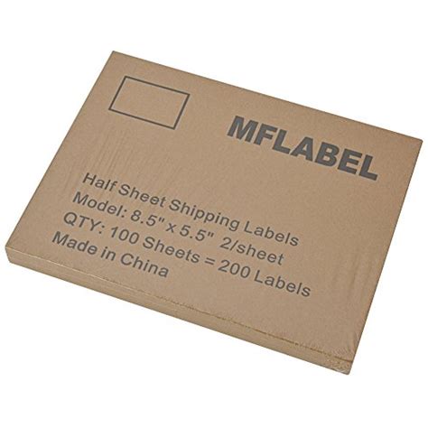 MFLABEL 200 Half Sheet - Shipping Labels - 5-1/2" X 8-1/2" New | eBay