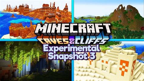 New mountain biome in Minecraft Experimental Snapshot 3: All you need ...