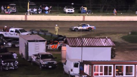 IMCA Hobby Stock Feature at Farley Speedway in Iowa on August 21, 2015 ...