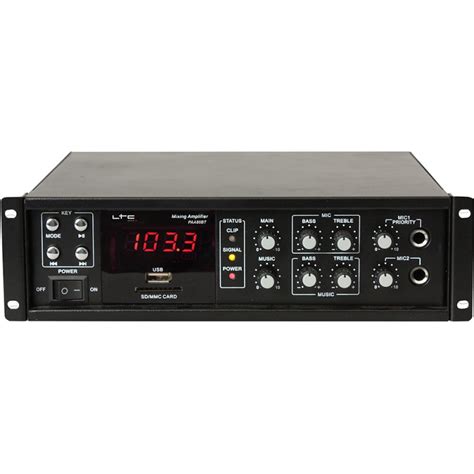 PA Amplifier 80W with Bluetooth, USB-MP3 & FM Tuner - BST Distribution