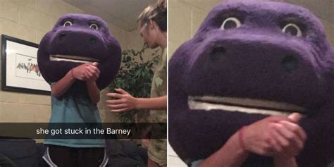 This Woman Put on a Barney Mask and You Won't Believe What Happened ...